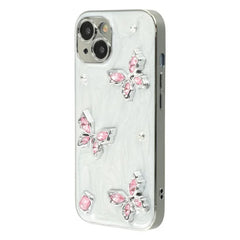 For iPhone 13 6.1 inch Case WANLONFENG Electroplated Epoxy TPU + Acrylic Phone Cover with Tempered Glass - TechGearPal