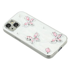 For iPhone 13 6.1 inch Case WANLONFENG Electroplated Epoxy TPU + Acrylic Phone Cover with Tempered Glass - TechGearPal