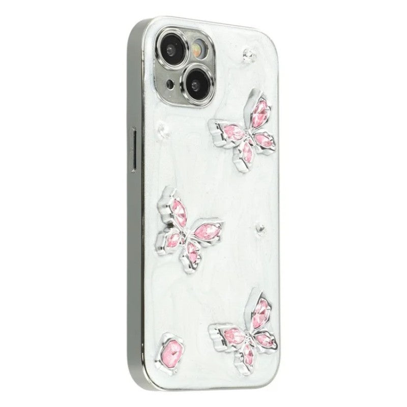 For iPhone 14 Case WANLONFENG Electroplated Epoxy TPU + Acrylic Phone Cover with Tempered Glass - TechGearPal