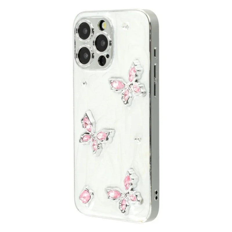 For iPhone 14 Pro Max Case WANLONFENG Electroplated Epoxy TPU + Acrylic Phone Cover with Tempered Glass - TechGearPal