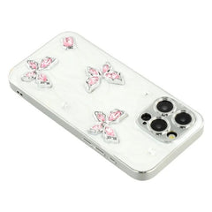 For iPhone 14 Pro Max Case WANLONFENG Electroplated Epoxy TPU + Acrylic Phone Cover with Tempered Glass - TechGearPal