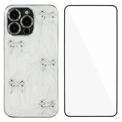 For iPhone 14 Pro Max Case WANLONFENG Electroplated Epoxy TPU + Acrylic Phone Cover with Tempered Glass - TechGearPal