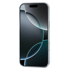 For iPhone 16 Pro Max Case WANLONFENG Electroplated Epoxy TPU + Acrylic Phone Cover with Tempered Glass