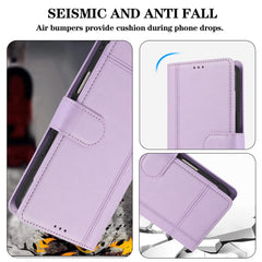 For iPhone 16 Case Multi Card Slots Zipper Leather Phone Cover with Shoulder Strap / Wrist Strap
