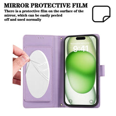 For iPhone 16 Case Multi Card Slots Zipper Leather Phone Cover with Shoulder Strap / Wrist Strap