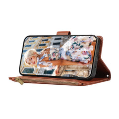 For Samsung Galaxy A16 4G / 5G / A26 5G Case Multi Card Slots Zipper Leather Phone Cover with Shoulder Strap / Wrist Strap