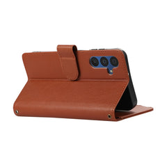 For Samsung Galaxy A16 4G / 5G / A26 5G Case Multi Card Slots Zipper Leather Phone Cover with Shoulder Strap / Wrist Strap