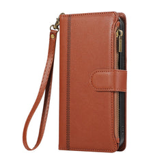 For Samsung Galaxy A16 4G / 5G / A26 5G Case Multi Card Slots Zipper Leather Phone Cover with Shoulder Strap / Wrist Strap