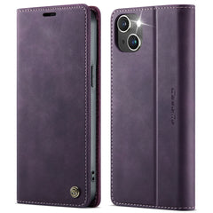 For iPhone 13 6.1 inch Case CASEME 033 Series RFID Blocking Wallet Stand Calf Texture Leather Phone Cover - TechGearPal