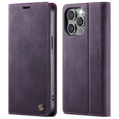 For iPhone 13 Pro Max 6.7 inch Case CASEME 033 Series RFID Blocking Wallet Stand Calf Texture Leather Phone Cover - TechGearPal