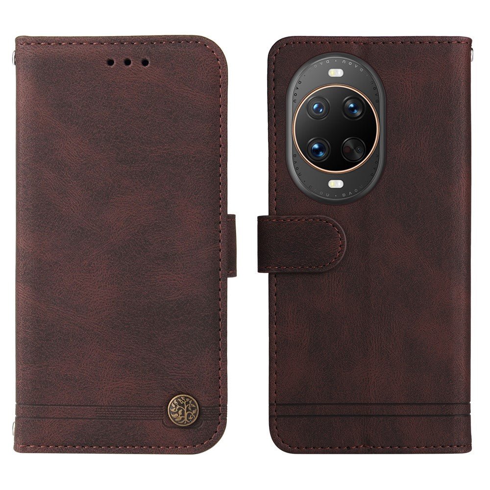 For Huawei nova 14 Ultra 5G Leather Wallet Cases Skin Touch Phone Cover Stand with Strap