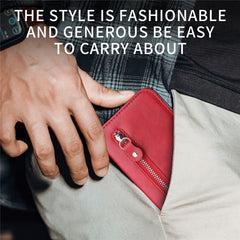 Für Huawei nova 14 Ultra 5G PU-Ledertaschen mit Reißverschlusstasche Brieftasche Telefonabdeckung Stand 