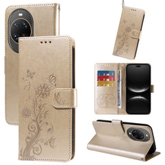 Étui portefeuille en cuir avec support pour Huawei Nova 14 Ultra 5G, motif papillon et fleurs 