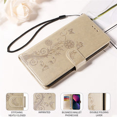 Étui portefeuille en cuir avec support pour Huawei Nova 14 Ultra 5G, motif papillon et fleurs 