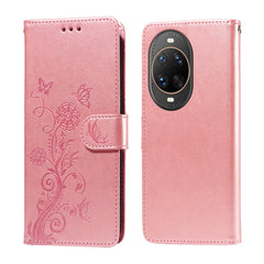 Étui portefeuille en cuir avec support pour Huawei Nova 14 Ultra 5G, motif papillon et fleurs 
