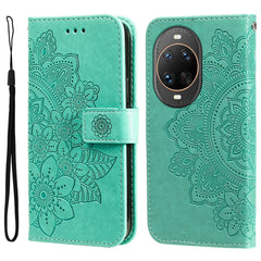 Coque portefeuille en cuir PU à motif floral pour Huawei Nova 14 Ultra 5G 
