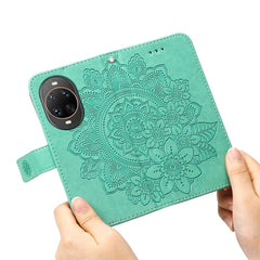 Coque portefeuille en cuir PU à motif floral pour Huawei Nova 14 Ultra 5G 