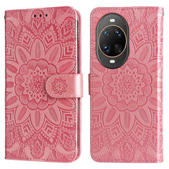 For Huawei nova 14 Ultra 5G Case Sunflower Imprint Leather Wallet Phone Cover