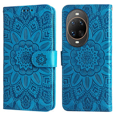 For Huawei nova 14 Ultra 5G Case Sunflower Imprint Leather Wallet Phone Cover