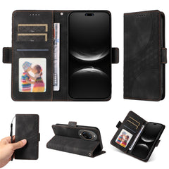Étui portefeuille en cuir pour Huawei Nova 14 Ultra 5G, motif losange imprimé, support et sangle 