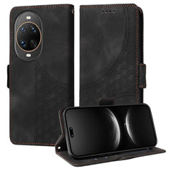 Étui portefeuille en cuir pour Huawei Nova 14 Ultra 5G, motif losange imprimé, support et sangle 
