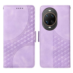Étui portefeuille en cuir pour Huawei Nova 14 Ultra 5G, motif losange imprimé, support et sangle 