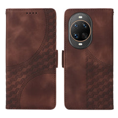 Étui portefeuille en cuir pour Huawei Nova 14 Ultra 5G, motif losange imprimé, support et sangle 