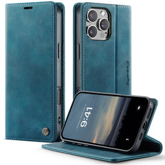 For iPhone 16 Pro Max Case CASEME 033 Series RFID Blocking Wallet Stand Calf Texture Leather Phone Cover