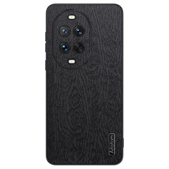 Für Huawei nova 14 Pro 5G Hülle Holzstruktur PU-Leder beschichtet PC TPU Telefonabdeckung 