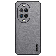 Für Huawei nova 14 Pro 5G Hülle Holzstruktur PU-Leder beschichtet PC TPU Telefonabdeckung 