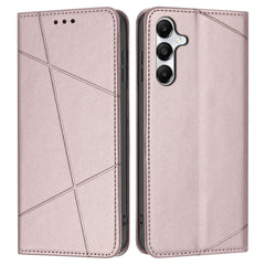 Für Samsung Galaxy A36 5G Wallet Case Line Aufgedruckte Lederständer-Telefonabdeckung mit Handschlaufe 