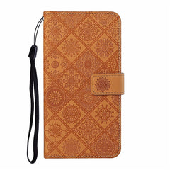 For Samsung Galaxy A56 5G Case Leather Case Ethnic Style Wallet Phone Cover with Strap