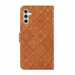 For Samsung Galaxy A56 5G Case Leather Case Ethnic Style Wallet Phone Cover with Strap