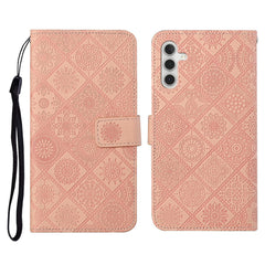 For Samsung Galaxy A56 5G Case Leather Case Ethnic Style Wallet Phone Cover with Strap