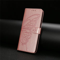 For Samsung Galaxy S25 Case Butterfly Imprinted Wallet Stand PU Leather Flip Phone Cover with Strap