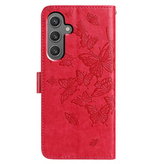 For Samsung Galaxy A56 5G Case Butterfly Imprinted Wallet Stand PU Leather Flip Phone Cover with Strap