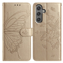 For Samsung Galaxy A56 5G Case Butterfly Imprinted Wallet Stand PU Leather Flip Phone Cover with Strap