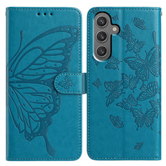 For Samsung Galaxy A56 5G Case Butterfly Imprinted Wallet Stand PU Leather Flip Phone Cover with Strap