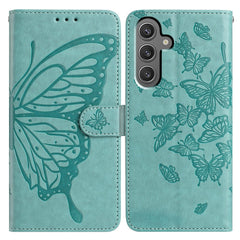 For Samsung Galaxy A56 5G Case Butterfly Imprinted Wallet Stand PU Leather Flip Phone Cover with Strap