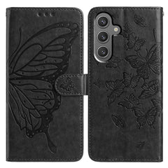 For Samsung Galaxy A56 5G Case Butterfly Imprinted Wallet Stand PU Leather Flip Phone Cover with Strap
