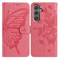 For Samsung Galaxy A56 5G Case Butterfly Imprinted Wallet Stand PU Leather Flip Phone Cover with Strap