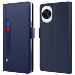For Huawei nova 14 Pro 5G Case Stand PU Leather Phone Cover Card Holder Mirror