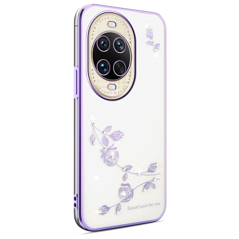 KADEM For Huawei nova 14 Ultra 5G Case Flower Rhinestone Decor TPU Phone Cover