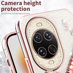 Coque KADEM pour Huawei Nova 14 Ultra 5G, motif libellule, béquille, TPU, fleurs, paillettes 