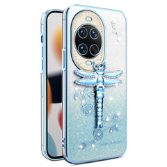 Coque KADEM pour Huawei Nova 14 Ultra 5G, motif libellule, béquille, TPU, fleurs, paillettes 