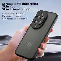 For Huawei nova 14 Ultra 5G Case Skin-Touch TPU + PC Matte Phone Shell, Transparent Black