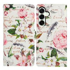 For Samsung Galaxy A17 5G / A26 5G Case Pattern Printing Wallet Stand Flip Leather Phone Cover with Strap
