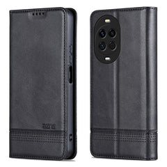 Étui portefeuille AZNS en cuir PU texturé pour Huawei Nova 14 5G 