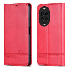 Étui portefeuille AZNS en cuir PU texturé pour Huawei Nova 14 5G 