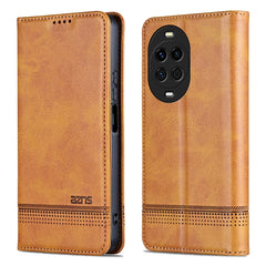 Étui portefeuille AZNS en cuir PU texturé pour Huawei Nova 14 5G 